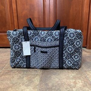Vera Bradley Custom Large Travel Duffel - Charcoal Medallion (NWT)